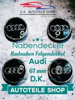 Audi Nabendeckel Radnaben Nabenkappen Felgendeckel 61 mm Neu