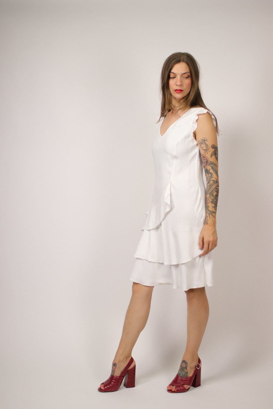 Valentino Kleider: White Silk VALENTINO Dress - Size 38 – Gebraucht aus Hombrechtikon von BAZ-Vintage 2