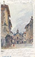 Bern - Hotelgasse Litho + 1909