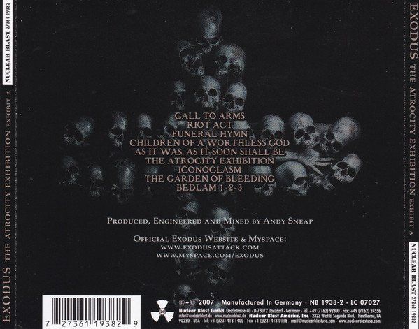 CDs: CD Exodus - Atrocity exhibition ex A (2007) – Gebraucht aus Möriken AG von mineralia 1