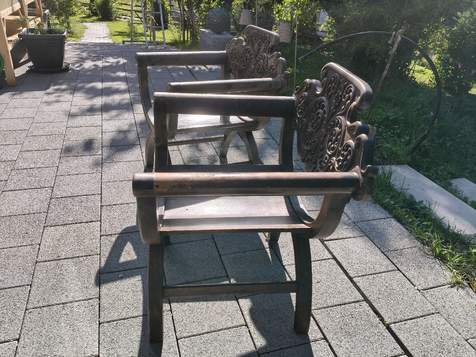 Chaises: 2 antike Scherenstühle – D'occasion à Matzendorf par tho_wq7t 3