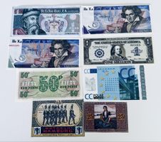 **Specimen*Notgeld*Fantasie*Belegstück Banknoten Lot**