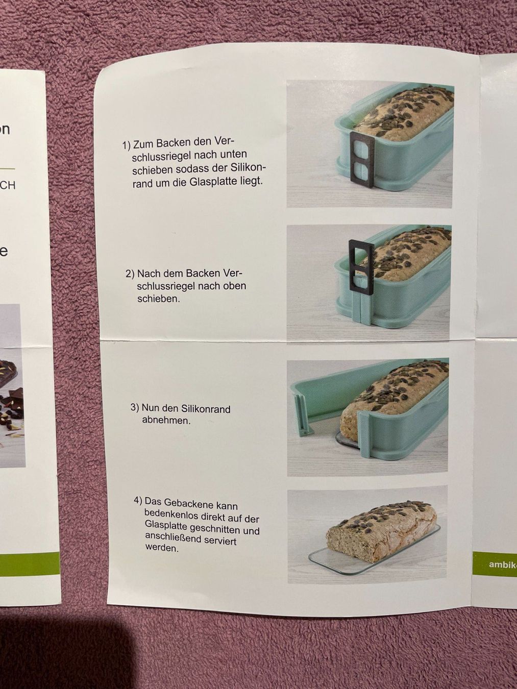 Backformen: Backform-Set Silikon/Glas von AMBIKON – Gebraucht aus Langnau b. Reiden von taffi17 6