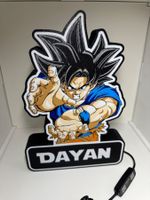 Lightbox lampe led RGB SONGOKU Dragon ball Z Personnalisable