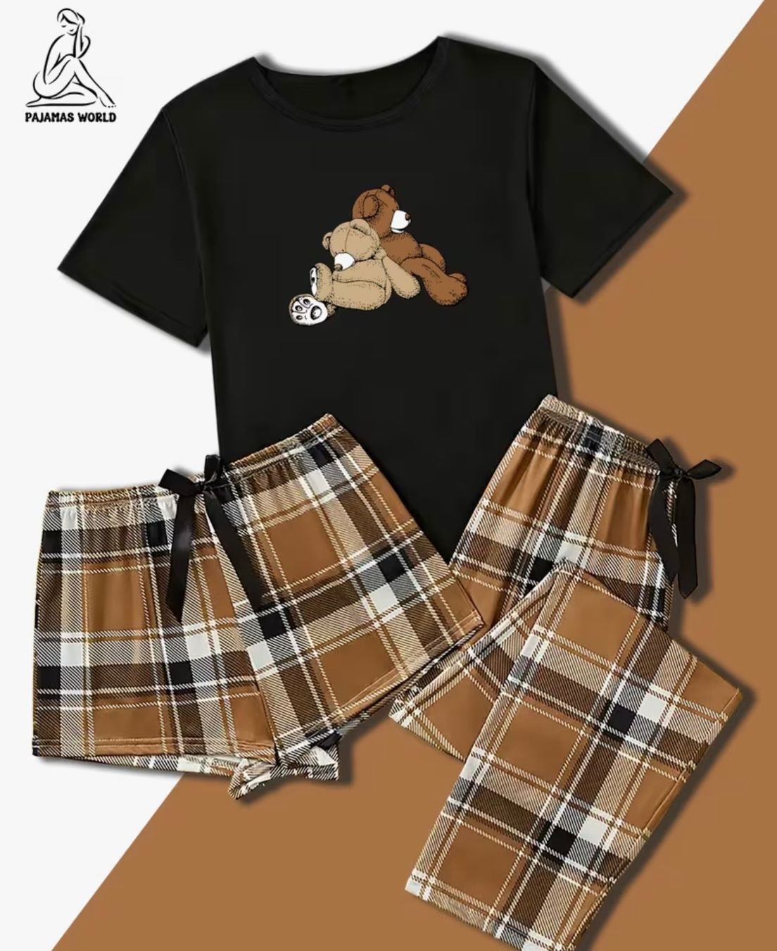Negligees & Pigiami: Schlafanzug-Pyjama-3-teilig-Bärenliebe-super flauschig-Top – Nuovo e nell'imballaggio originale da Teufenthal AG venduto da MeineSchatztruhe 1