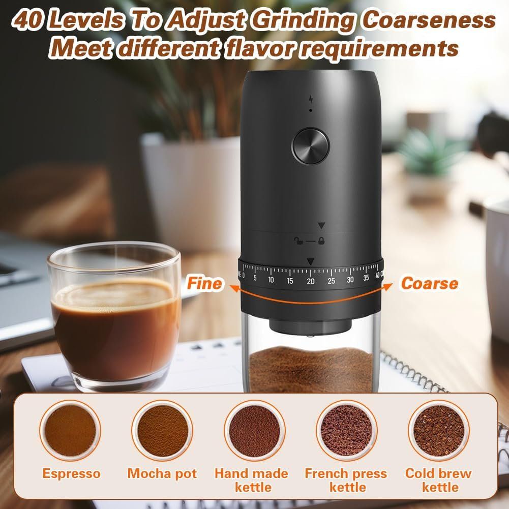 Küchengeräte: Tragbar Kaffeemühle Elektrisch Coffee Grinder – Neu und originalverpackt aus Geneve von Titi2008 8