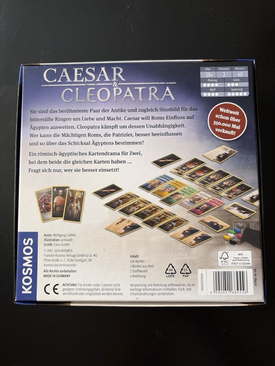 Kosmos Giochi: Caesar & Cleopatra - Kartenspiel -  Kosmos – Nuovo (secondo la descrizione) da Basel venduto da joe_q99v 1