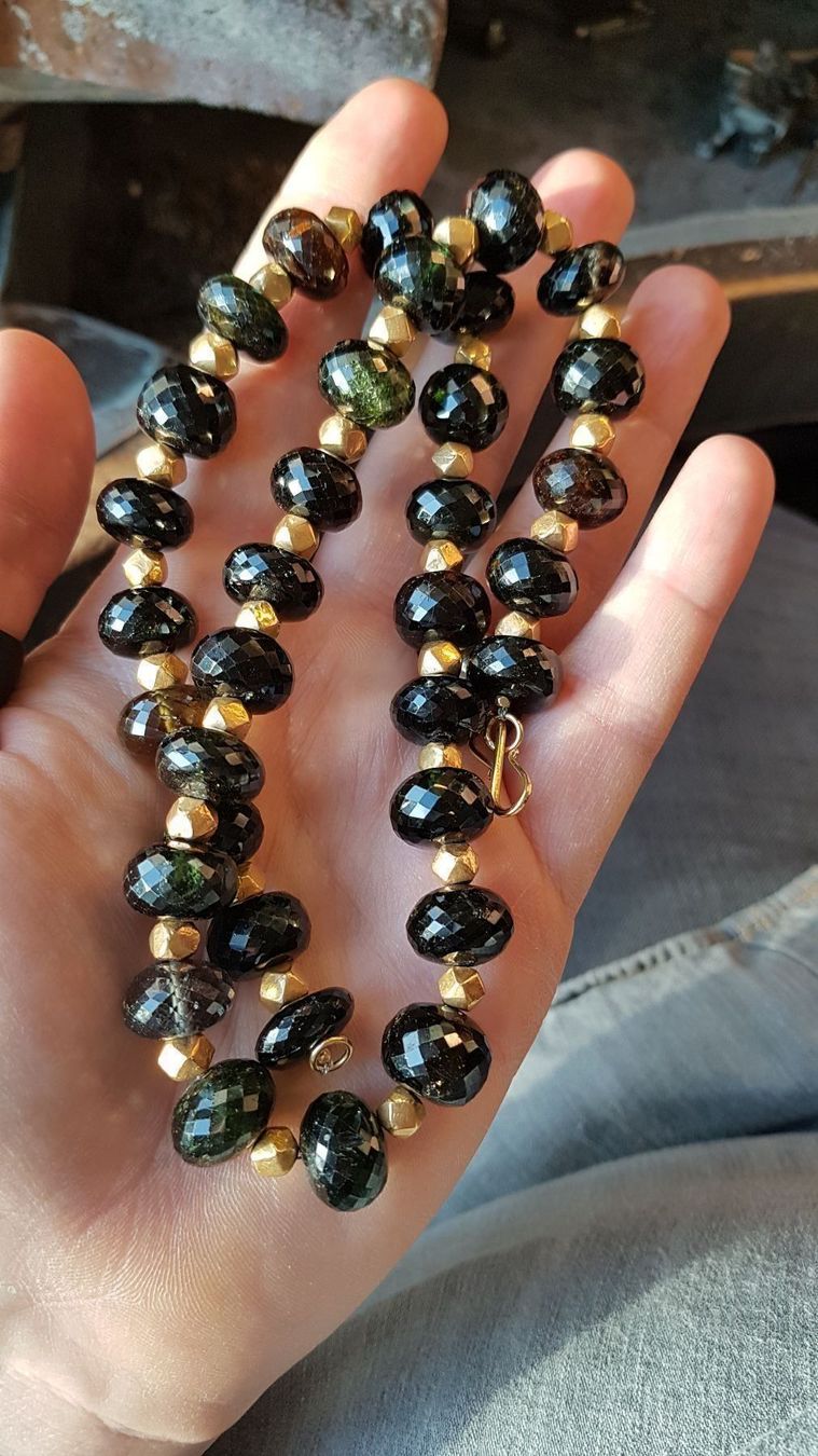 Catenine: Wunderschöne Turmalin Kette mit Gold – Nuovo (secondo la descrizione) da Unterägeri venduto da Altgoldschmuck 1