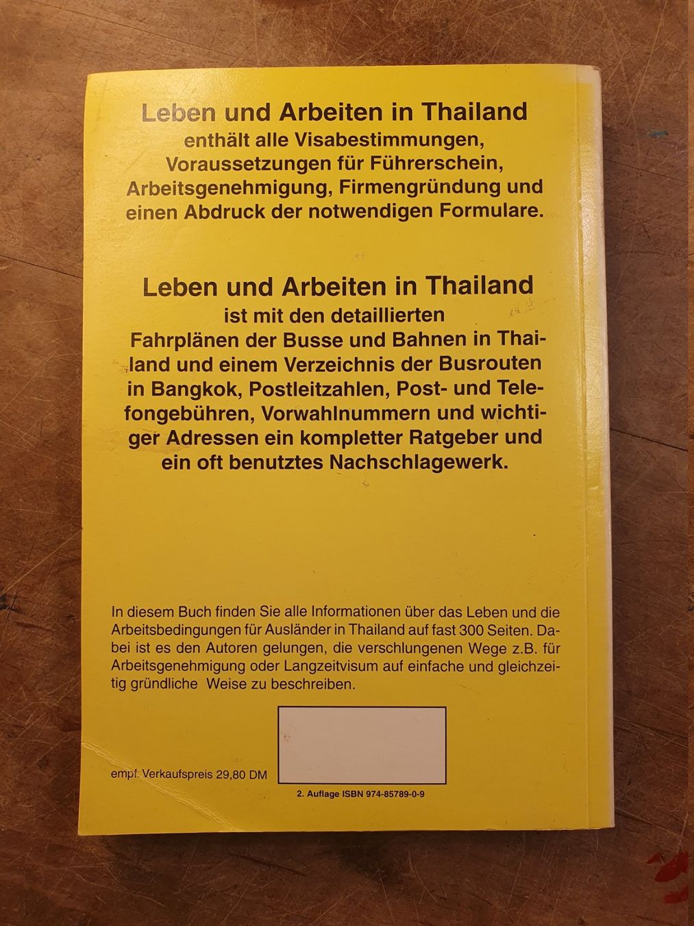 Libri: Leben und Arbeiten in Thailand – Usato da Zürich venduto da loosebone 5
