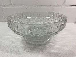 Vintage Glasschale mit Blumenmuster - Top Zustand!