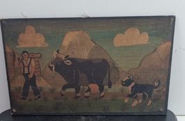 Altes Appenzeller Bild auf Pappe