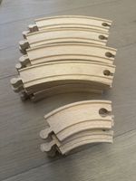 Brio Holz Eisenbahn Schienen, gebogen , klein & gross