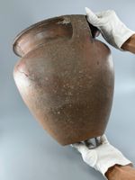 Grosser Tonkrug – Wabi-Sabi / Ethno Deko (ca Ø 35cm)