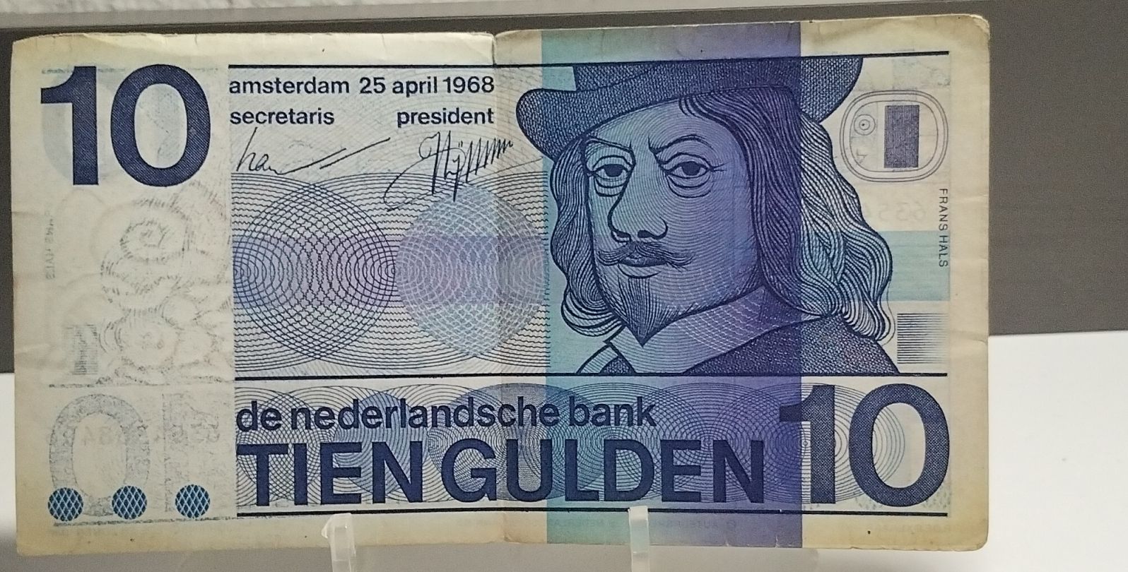 Banconote: Olanda 10 Gulden 1968 usato – Usato da Giubiasco venduto da Bjiorn