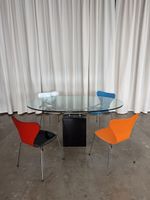 Skulpturaler Design Glas Tisch – 80s -Statement Piece