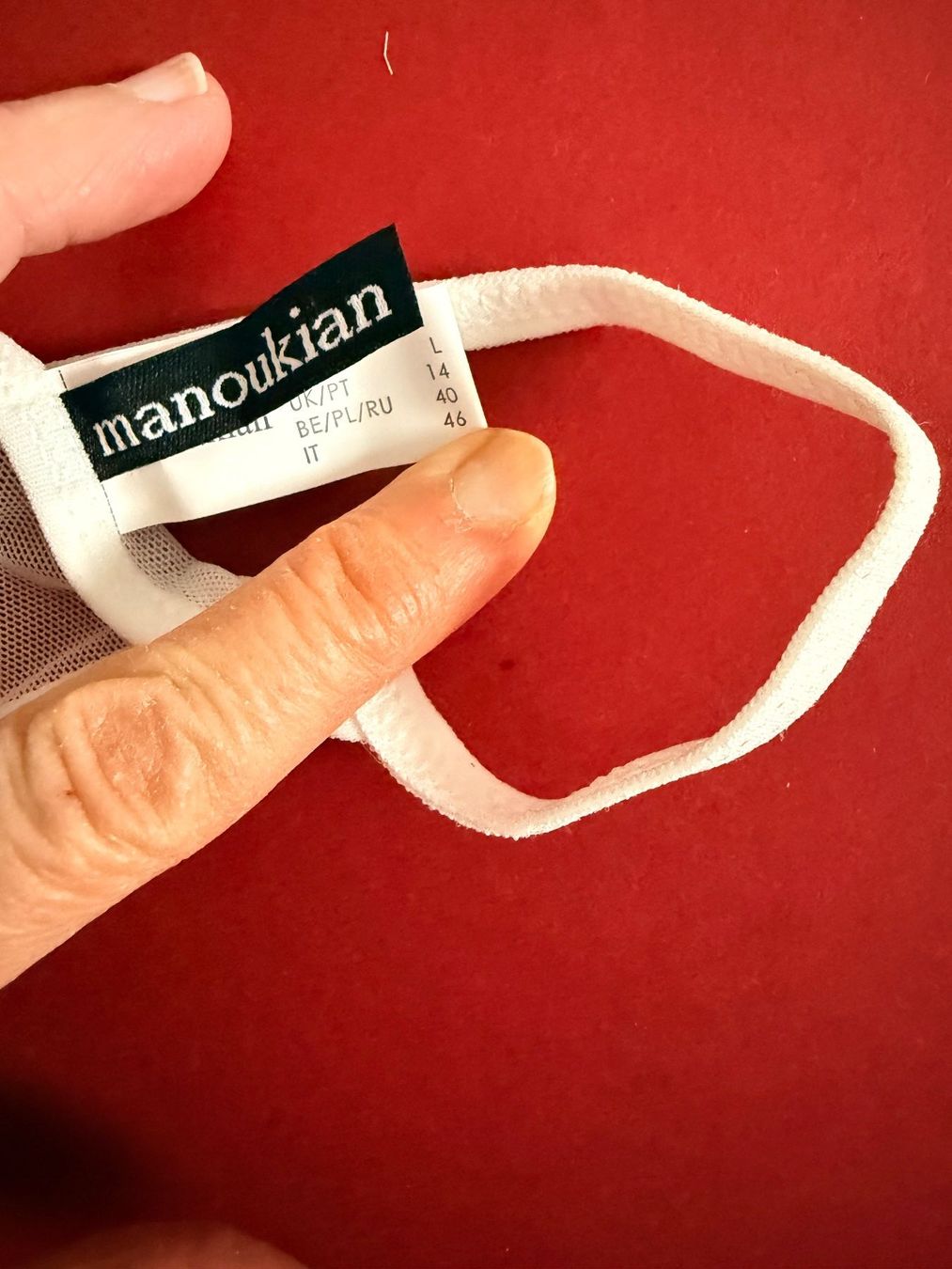 Altra biancheria intima: MANOUKIAN, Nuisette mit String, Grösse L, Farbe Weiss – Nuovo e nell'imballaggio originale da Rudolfstetten venduto da gst_g7xl 6