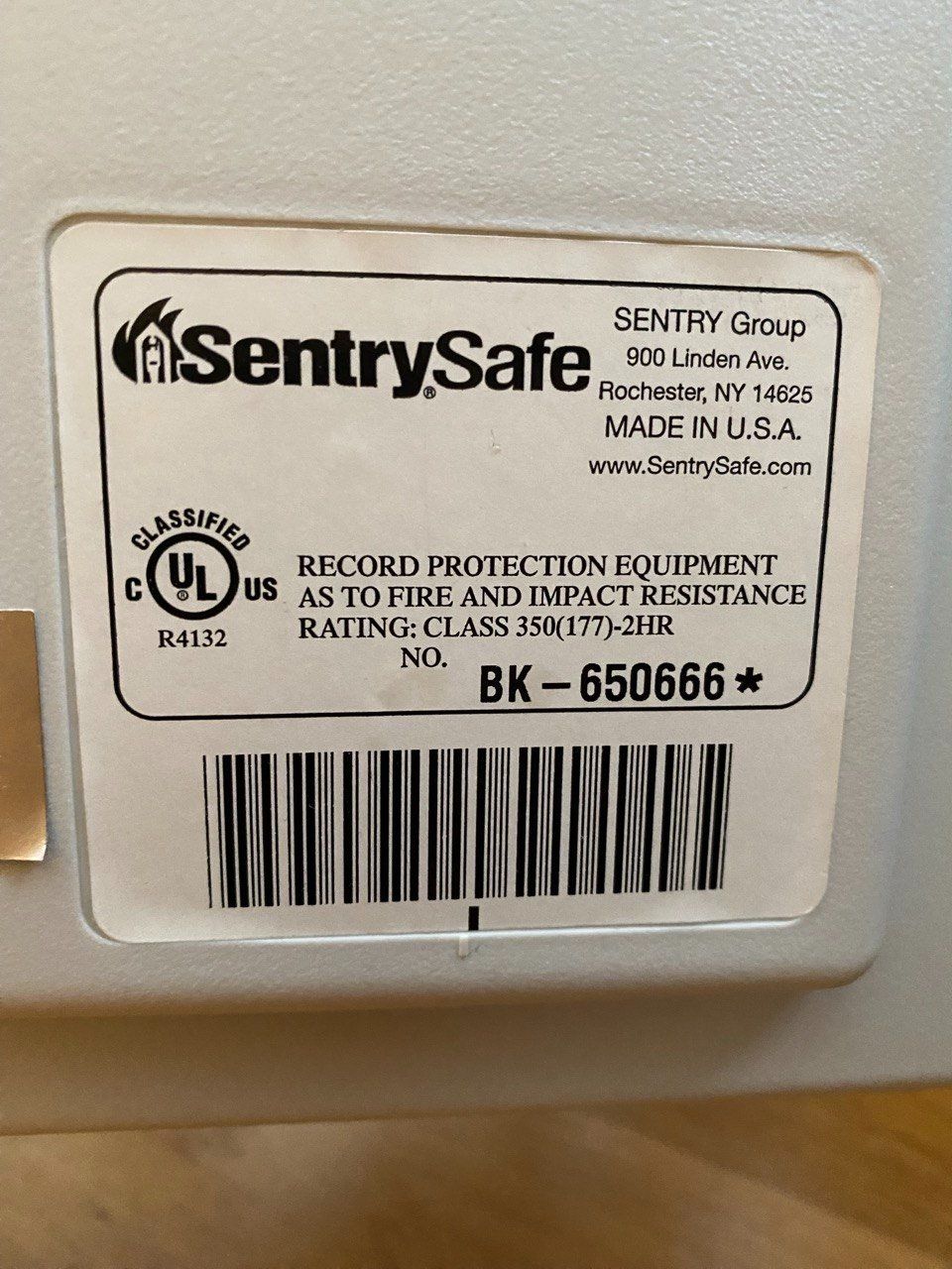 Tresor: SentrySafe BK-650666 – Gebraucht aus Reinach BL von 4153BL 3