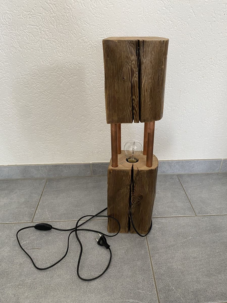 Lampade: Unikat Handgemachte Massiv-Holz Lampe – Nuovo (secondo la descrizione) da Selzach venduto da Sangel88 3