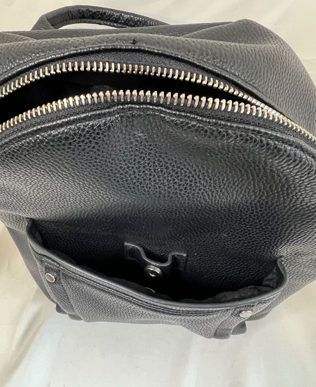 Sacs à dos: Schwarzer Rucksack in Lederoptik – D'occasion à Zürich par Drahtzug 2