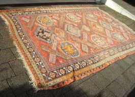 grosser, antiker Orient Teppich 340 x 214 cm.