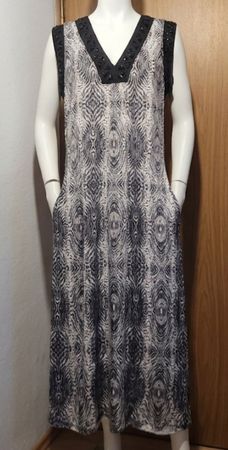 Robe longue Thomas Wylde  soie M/XL imprimé zébré, été chic