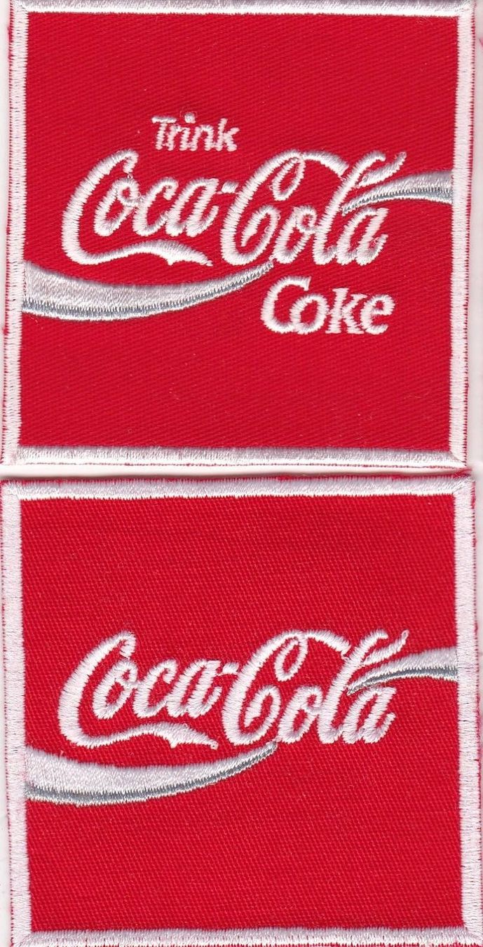 Patches: 2 Coca-Cola Aufnäher - Patch – Neu (gemäss Beschreibung) aus Pfäffikon ZH von Colacity