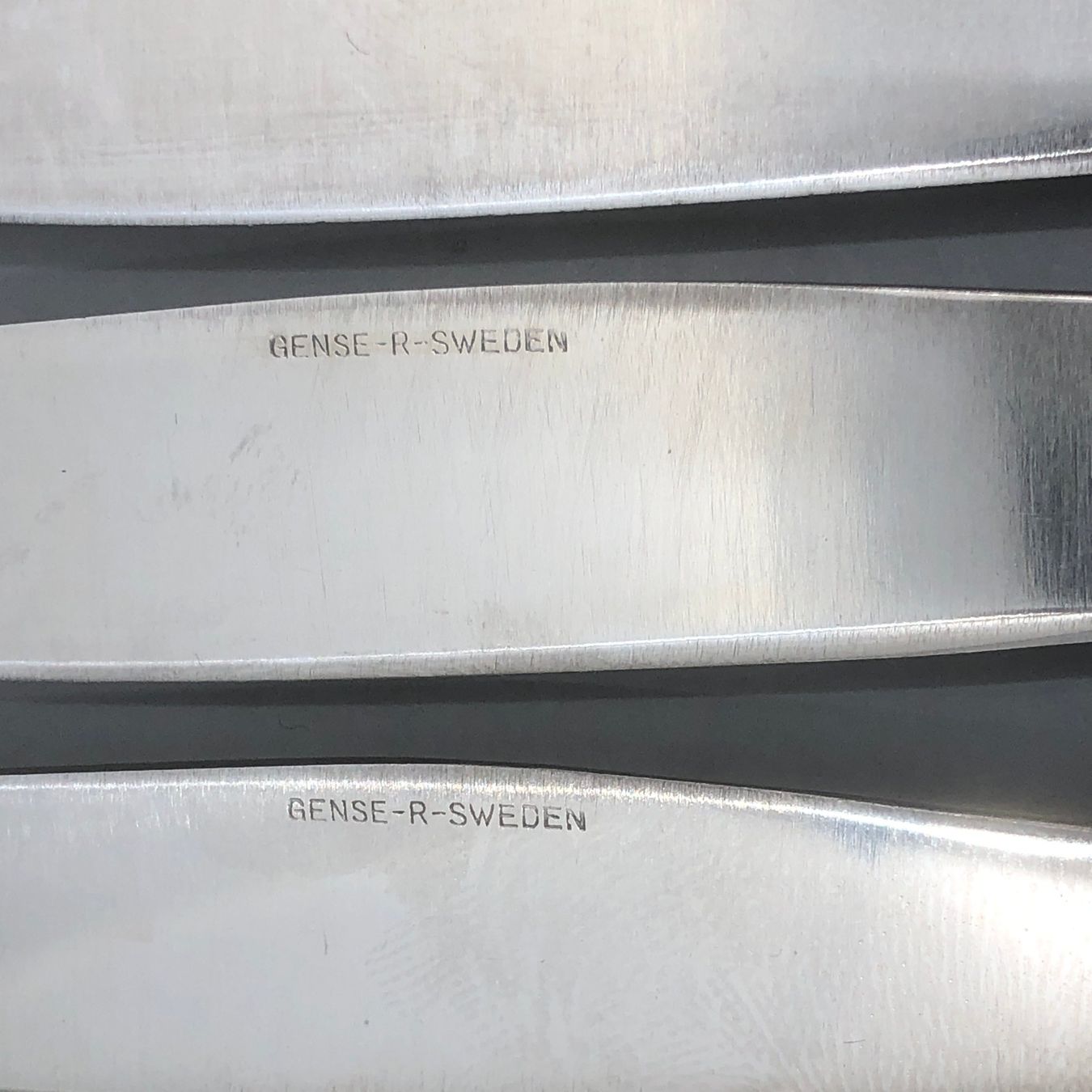 Posate: 8 Vorspeisemesser versilbert Sweden – Usato da Basel venduto da Tiabeanie 6