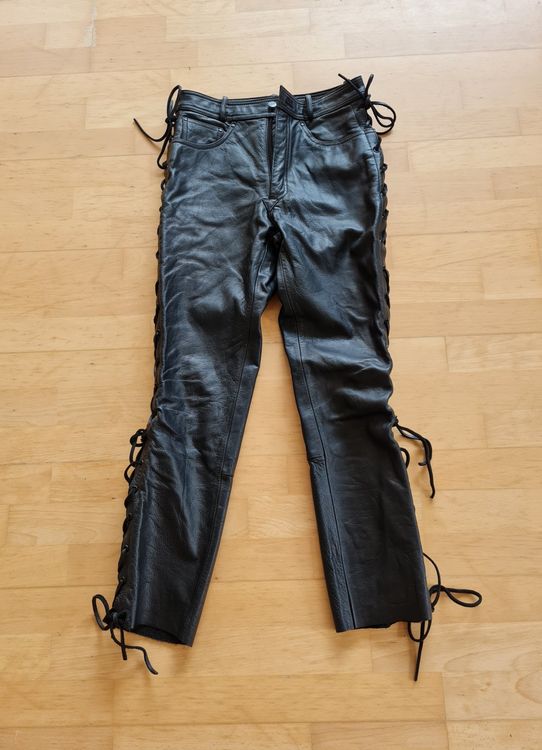 Damen Lederhose Mit Schnurung