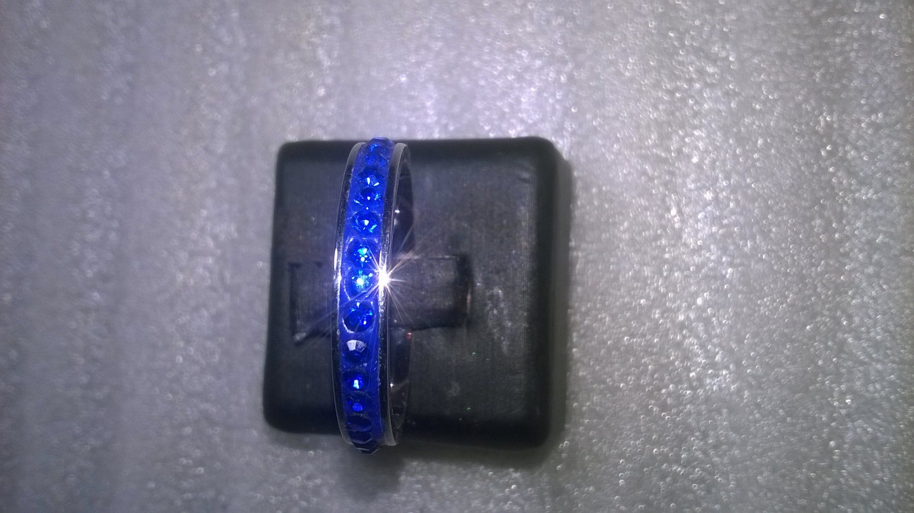 Ringe: RING EDELSTHAL,,MIT DUNCKELBLAU KRISTALL – Neu (gemäss Beschreibung) aus Basel von bijoutrie_4 4