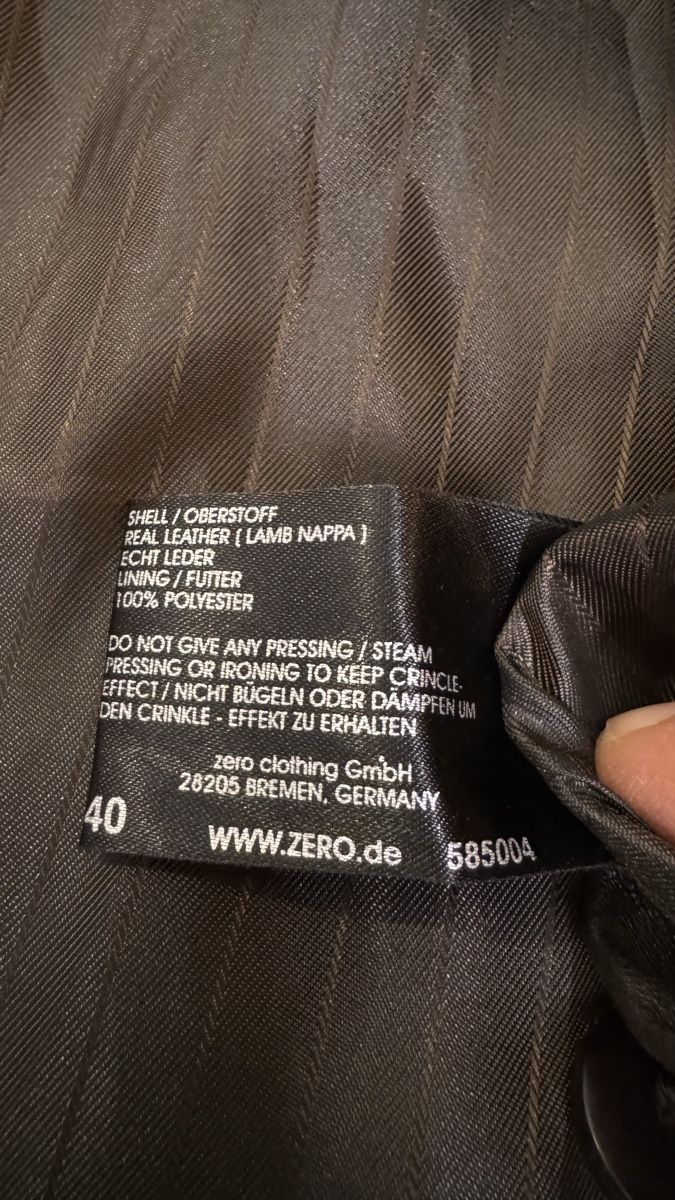 Giacche: Zero Lederjacke, |Braun||Größe 40 – Usato da Adliswil venduto da RicPro 5