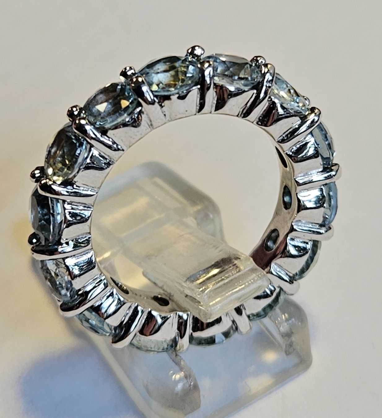 Ringe: Aquamarin Eternity Ring – Neu (gemäss Beschreibung) aus Zürich von Benedikt21 3