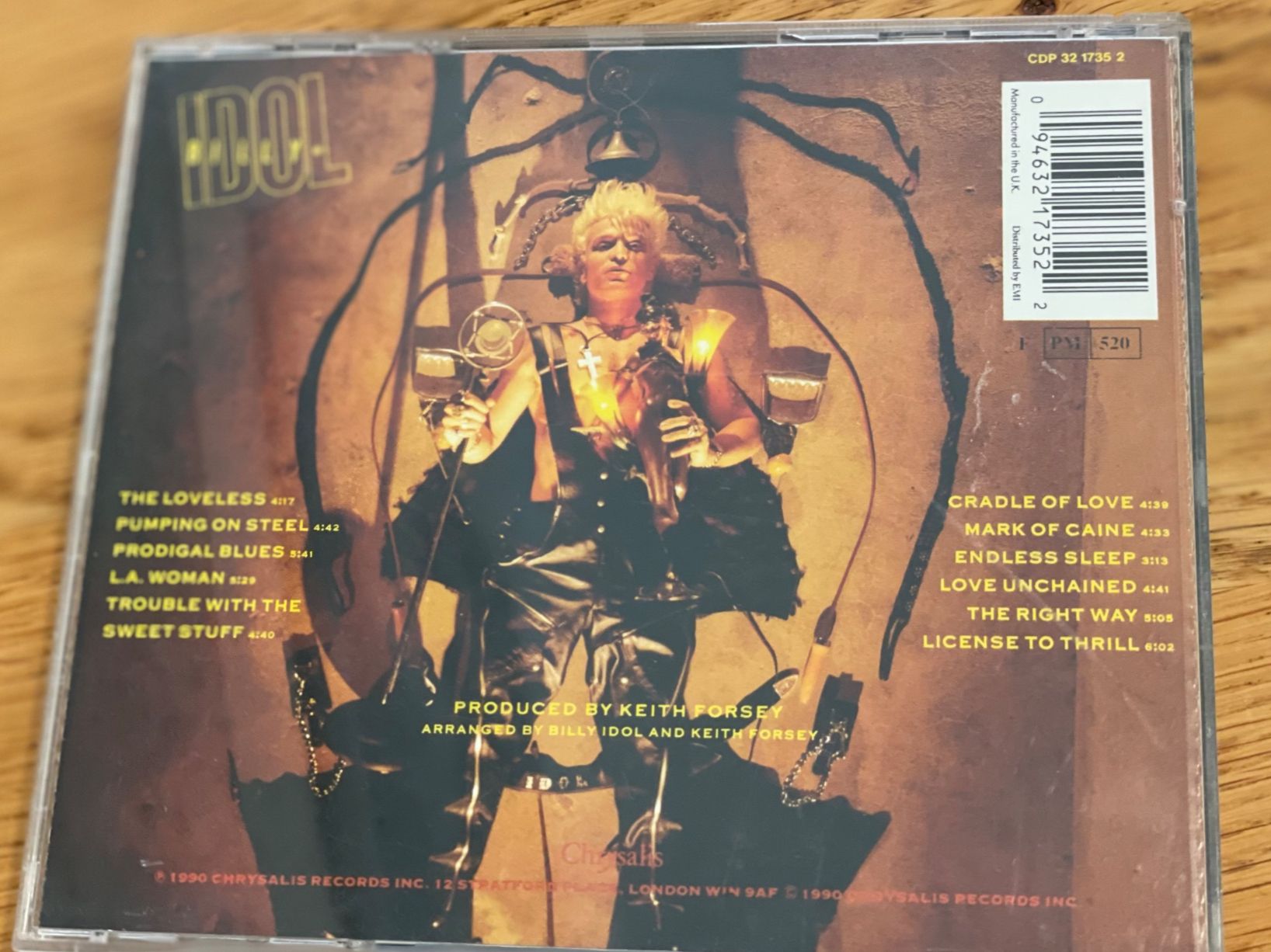 CD: Billy Idol-Charmed Life – Usato da Muri b. Bern venduto da AdidasCollector 1