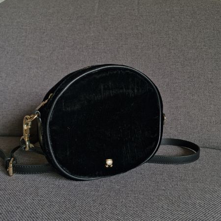 Navyboot runde Velvet Samtrasche mit GHW - neuwertig!