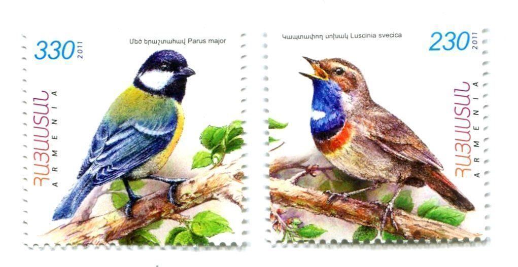 Tutti i francobolli: Briefmarken "Vögel". Armenien – Nuovo e nell'imballaggio originale da Basel venduto da Butsch5