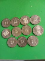 Lot de 12 pièces de Singapour 1 Dollar - Année 1981