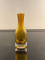 Väschen Glas bernsteinfarben Okkolin Riihimäki Finnland 60e