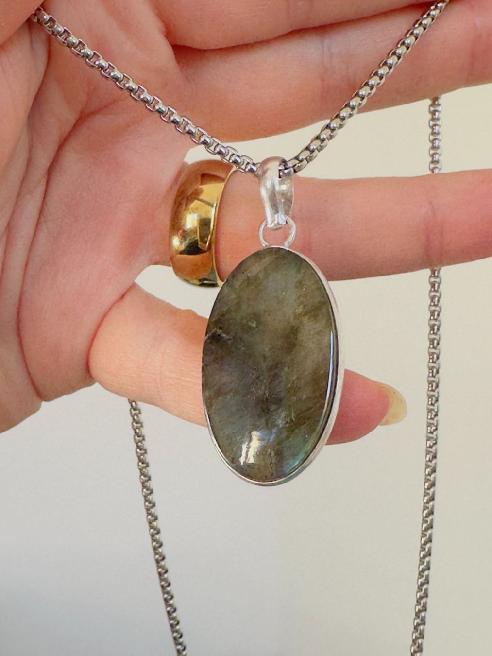 Catenine: Fashionable labradorite necklace – Nuovo e nell'imballaggio originale da Genève venduto da AGBERG 4