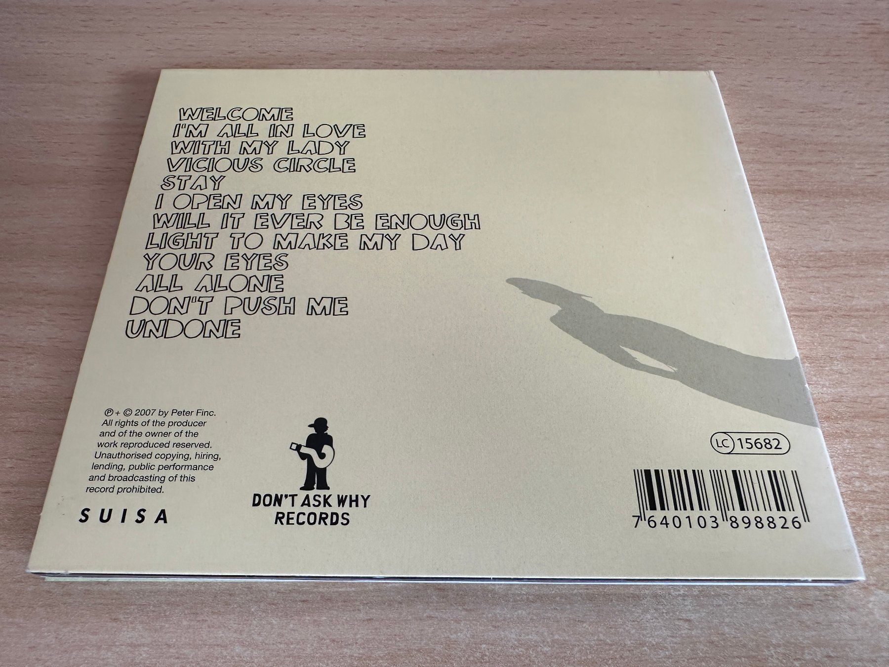 CD: Peter Finc – About Light And Stuff – Usato da Rikon im Tösstal venduto da Alpenmutz 1