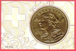 2013  Spezialausgabe  Goldvreneli  Block  ** Postfrisch **