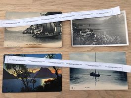 4x, Lugano See Gandria alt Raritäten AK