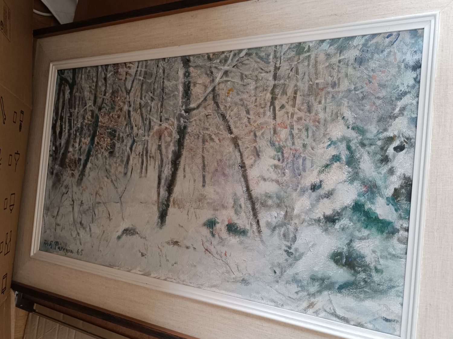 Dipinti: Fritz Pümpin Waldwinter – Usato da Basel venduto da Lebschig 1