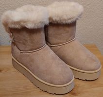 Neue Stiefel beige, Gr. 37.5