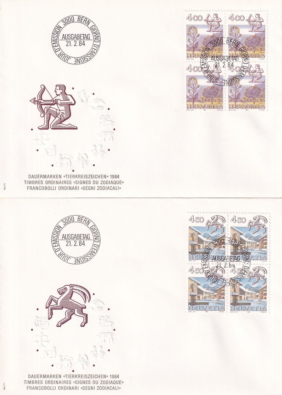 Tutti i francobolli: Lot 11 Briefe FDC 4er Block  1984 – Usato da Rossa venduto da becky05 1