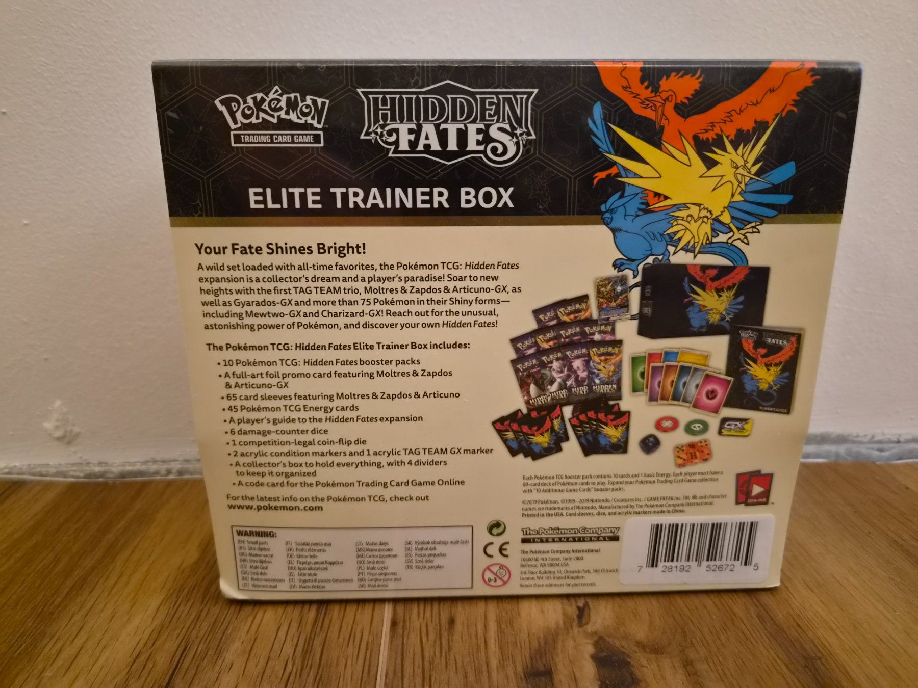 Pokémon Carte collezionabili: Pokemon - Hidden Fates - Elite Trainer Box – Nuovo e nell'imballaggio originale da Lostorf venduto da HappyFlohmarkt 1