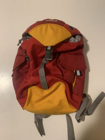 Deuter Kinderrucksack, Modell Kikki, Rot/Gelb, Gebraucht