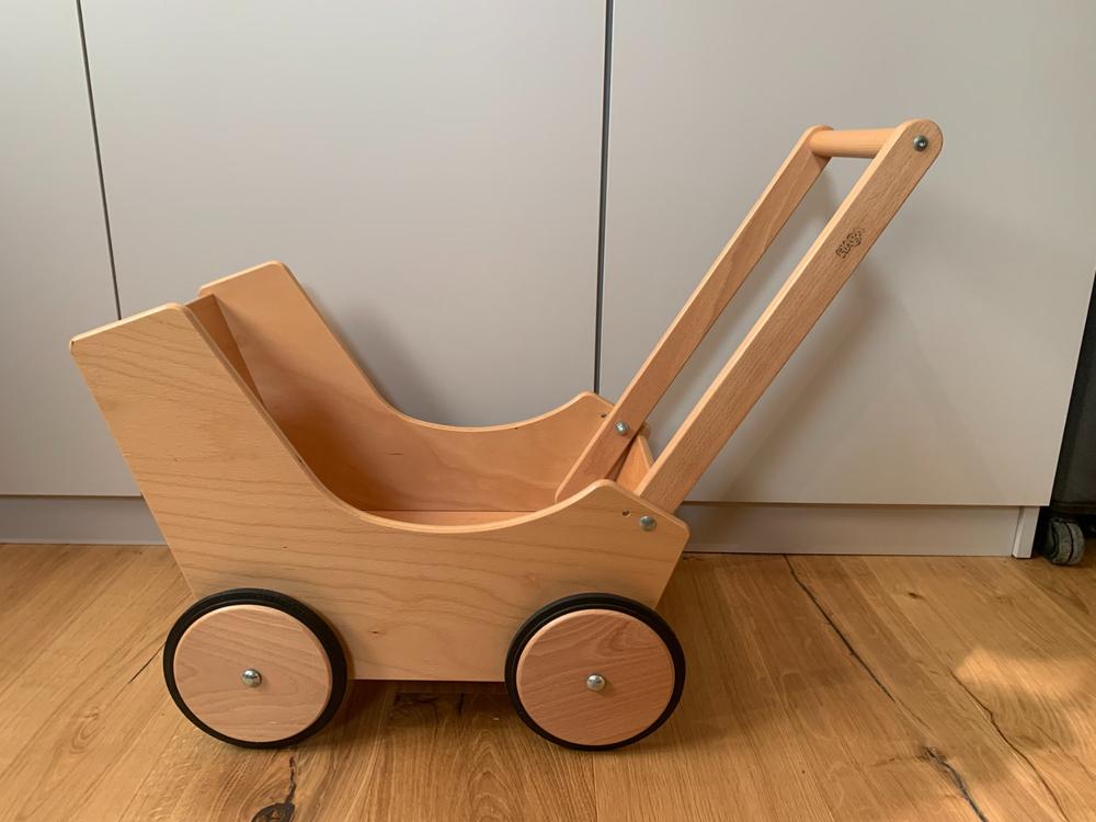  Haba Puppenwagen aus Holz, natur 