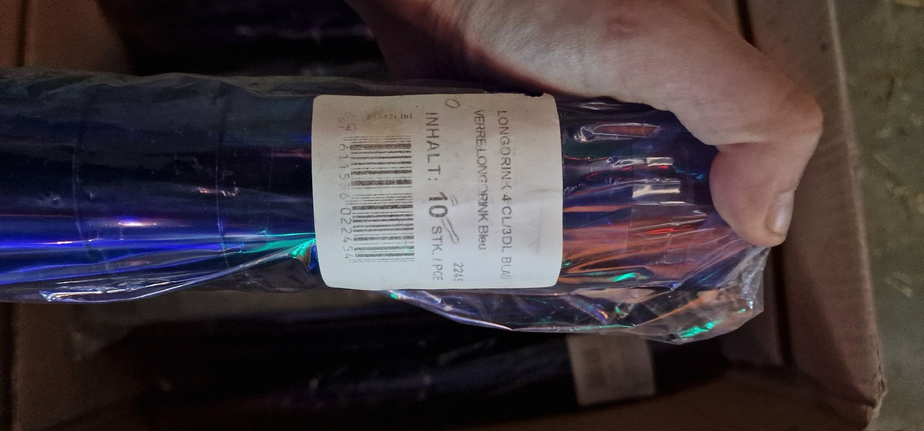 Bicchieri: Longdrinkbecher ca. 400 Stück Blau – Nuovo (secondo la descrizione) da Roggliswil venduto da Bluro90 1