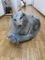 Tigre di peluche bianco, grande!