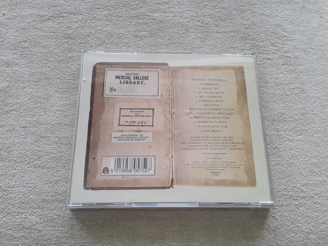 CD: Senser – Schematic – Usato da Lenzburg venduto da Sepulmander 3