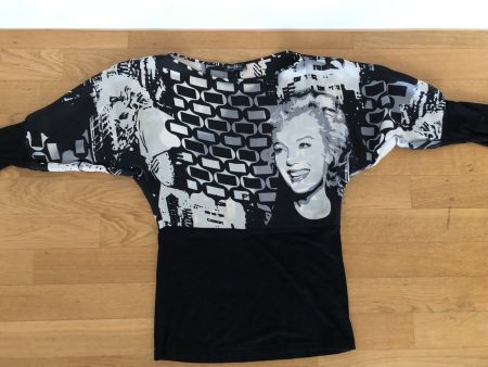 Elegante Bluse mit Marilyn Monroe Gr.38